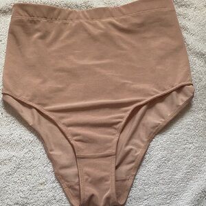 YITTY High Waist Bikini Bottoms in Nude Tan
